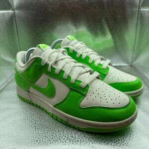 Size‎ 9 Nike Dunk Low Womens White Green Strike Athletic Sneaker HV0842-133